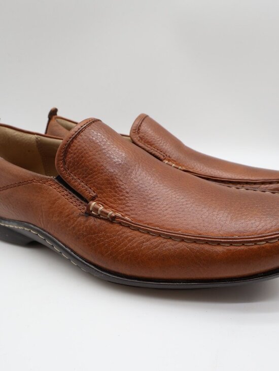 Hush Puppies GT Loafers Mens 9 Red Brown Leather Slip On Moc Toe main image 8